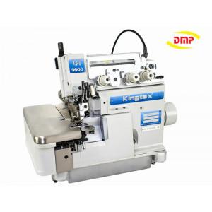 Máquina de costura industrial overlock 3 fios de alta rotação com emulador de correntinha | UH9023-032-M04